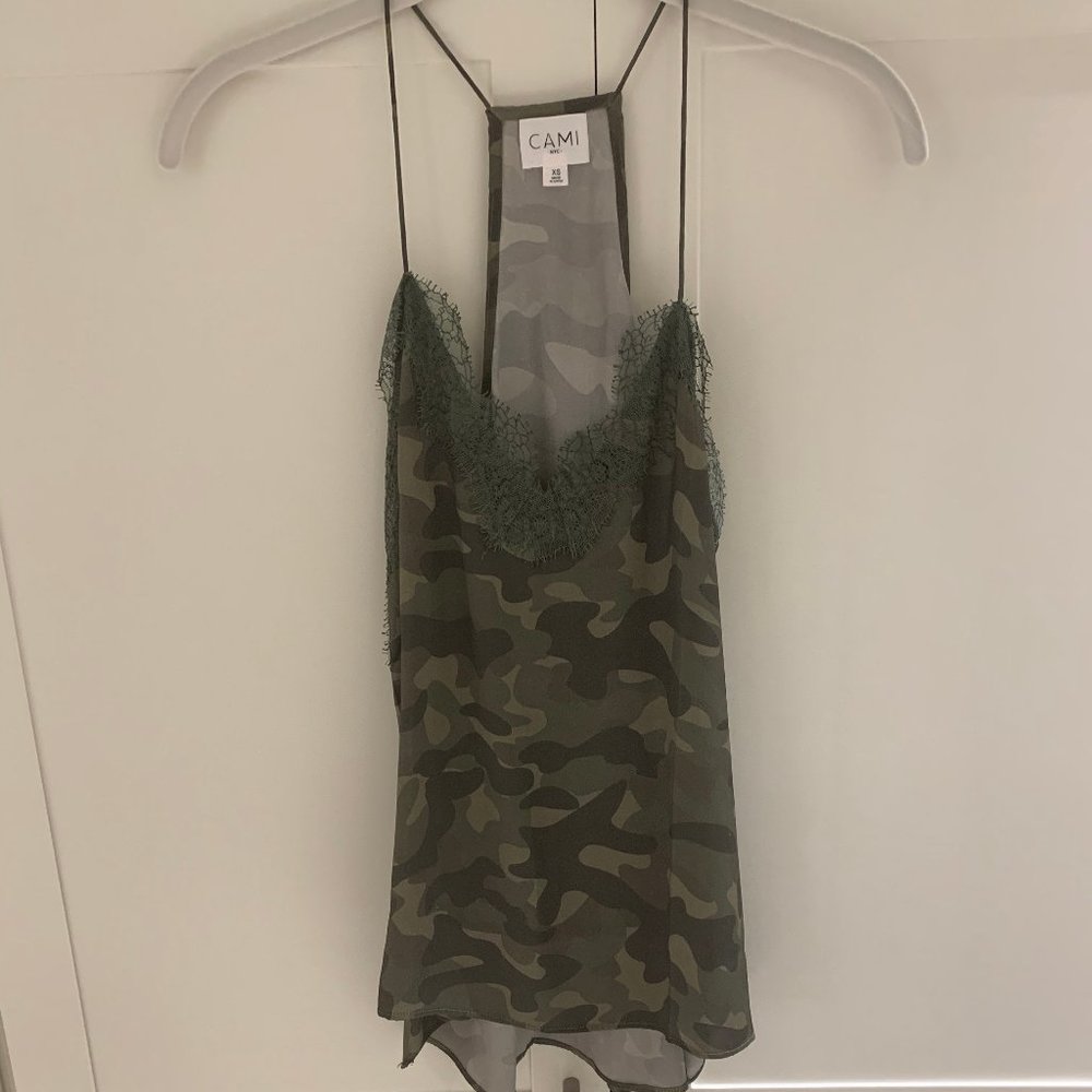 Cami NYC Camo Racer Top
